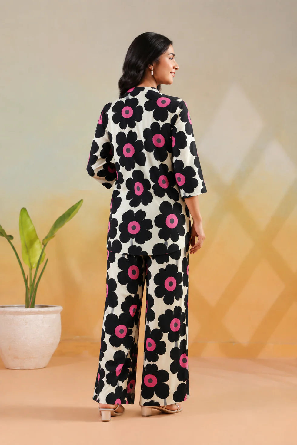 Black Printed Co-Ord Set