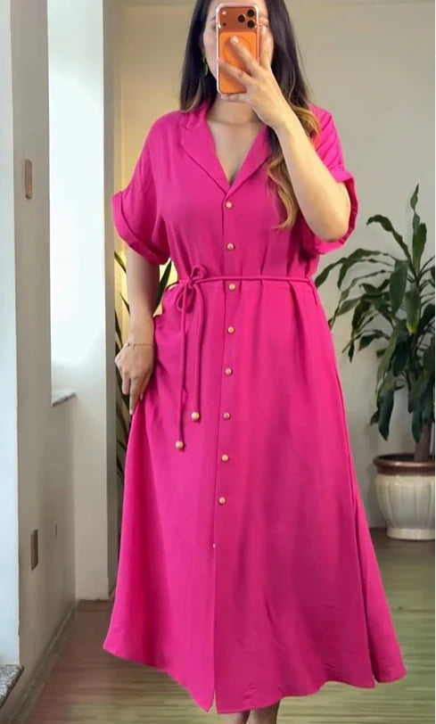 Premium Printed Rayon Dress for Women | Comfortable Summer Wear