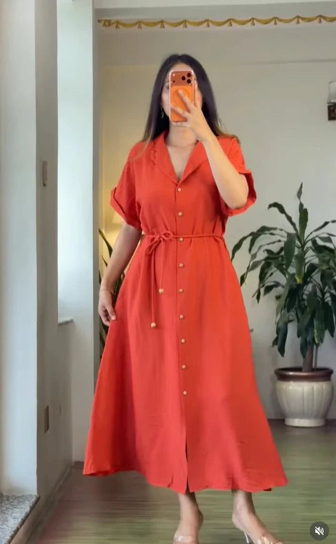 Premium Printed Rayon Dress for Women | Comfortable Summer Wear