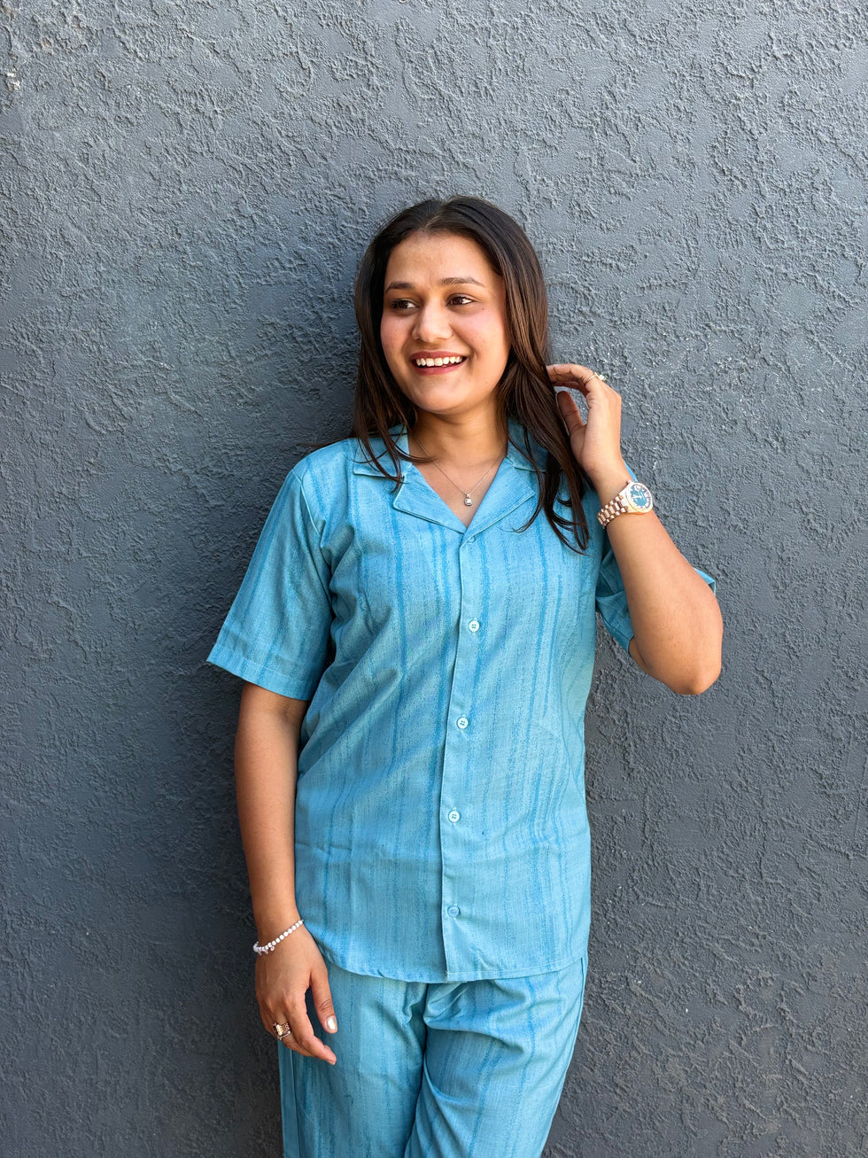 Pure Linen Designer Co-ord Set
