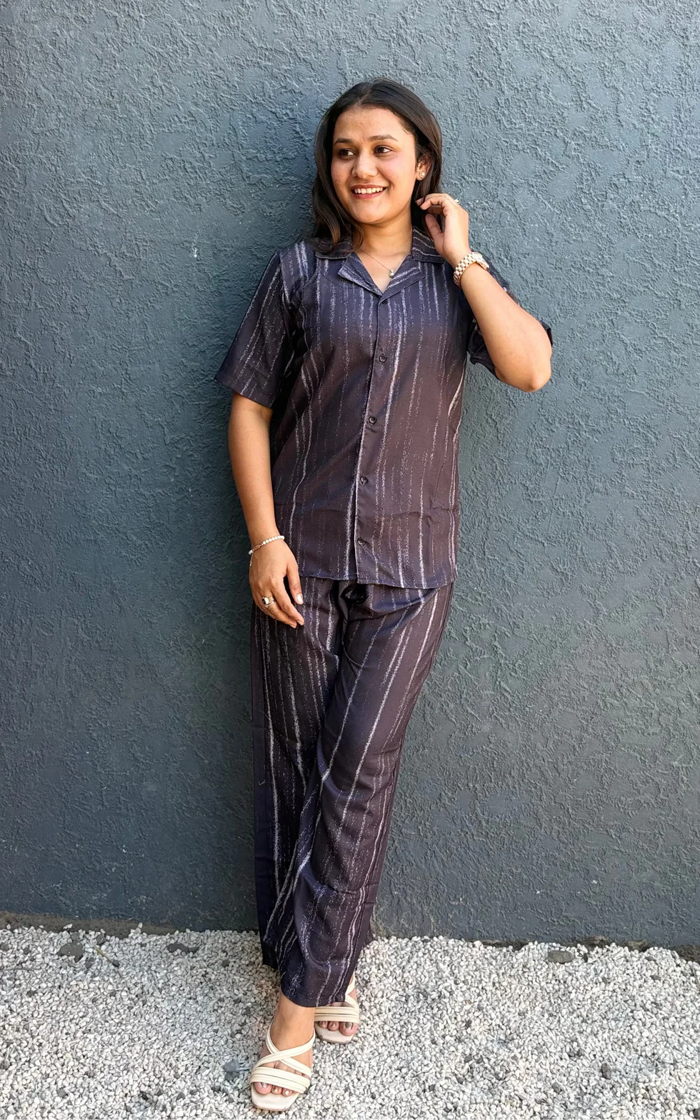 Pure Linen Designer Co-ord Set